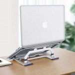 Wholesale Portable Ergonomic Aluminum Adjustable Computer Laptop Notebook, Tablet Holder Riser Stand Desk Compatible with MacBook Air Pro, Dell XPS, Lenovo 10-17   Laptops, Apple iPad Tablet, and More (Space Gray)